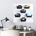 6 Pcs Slatwall Bins with Hooks Set, Small Wall Mounted Storage Bins for Organizing Accessories, Tools, Office, Garage