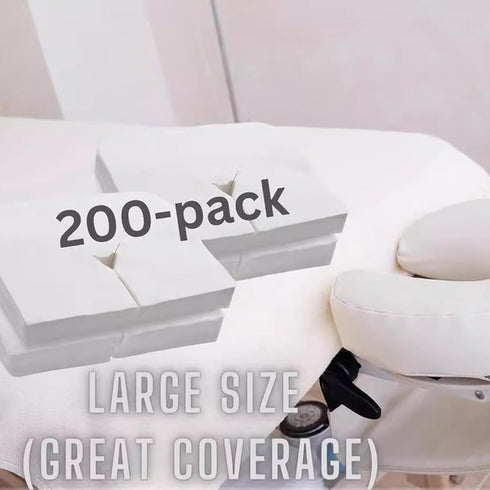 Ywmsfl Pillow Protectors Nonwoven Materials Disposables Face Cover for Travel Clinic Nursing Home Easy Application Soft