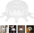E27 Bulb 43mm Zerodeko Crown Shape Plastic Lampshade Cover round Ceiling Light Shade Diameter for Bedroom Bedside Wall