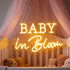 Baby In Bloom Neon Signs Led Gender Reveal Party Boy/Girl Decorations Neon Letters Signs Pregnancy Announcement Party