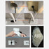 2 Pcs Wall Split Flange, ABS Square Self-Adhesive Escutcheon Plate for 1.3"/33mm Diameter Pipe