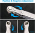 5 Pcs Mini Ratchet Wrench Set, 1/4 Inch Drive, High Torque Offset Reversible Screwdriver for Tight Spaces