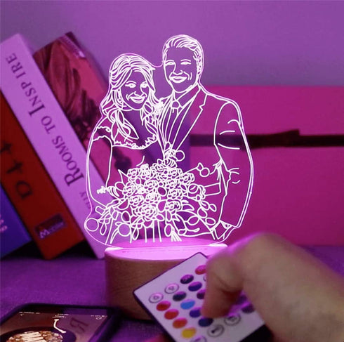 16 3D Color Custom Photo Lamp Personalized Light Best Gifts Wedding Anniversary Christmas Birthday Gifts