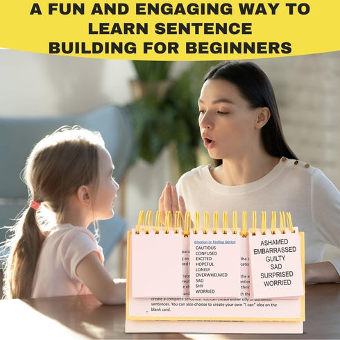 MAD SKILLZ Sentence Building Cards for Emotional Regulation & Speech Therapy; Classroom Must-Have for PreK-2nd Grade