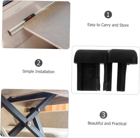 2pcs ULTECHNOVO Table Leg Pads Concealed Design Floor Protectors for Rv Home Use Durable Leg Bumpers for Tables Space