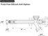 6 Inch 1/2" 3/4" Midline Valve Frost-Free Anti-Siphon Sillcock with Vacuum Breaker Chrome-Plated Brass, Lead-Free