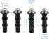 Toilet Seat Hinge Screw 2 Pack,Compatible with TOTO Toilet, Expanding Rubber Bolt Top Nuts Set for Top Mount Toilet Seat Tightening Kit Replacement,Toilet Seat Blind Hole Fixing Kit