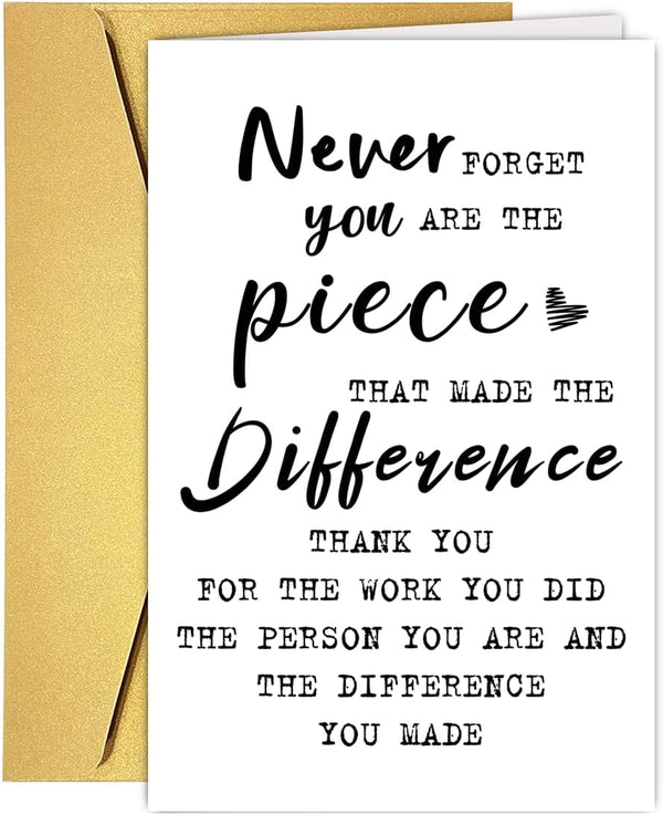MTDXSJZB Thank you Appreciation Card for Mentor Teacher Nurse, Funny Office Goodbye Card,