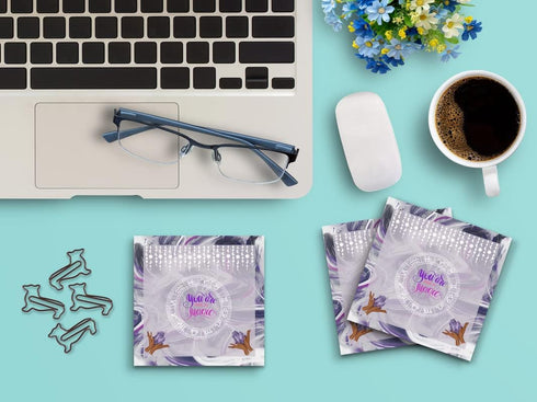 Butler in the Home Sticky Notes, 12 Pack, 3"x3", 50 Sheets Per Pad, Astrology Crystals, Cute Memo Pads