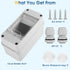 Waterproof Distribution Protection Box, IP65 ABS Plastic Breaker Electrical Box with Transparent Cover for Circuit