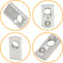 Qjaiune 30Pcs M8 4040 M8 3D 4040 8mm Spring T Nut Aluminum Extrusion T Nuts, Roll-in T Spring Nuts, Half Round T Nut