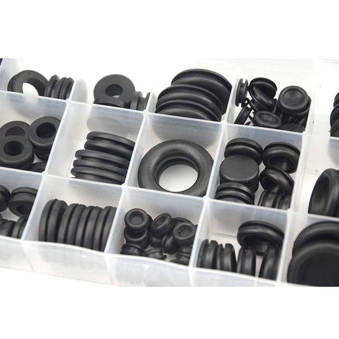 XINGYHENG 125Pcs Rubber Grommets Assortment Set, 18 Sizes for Plumbing and General Repair