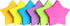Star Shape Sticky Notes 6 Color Bright Colorful Sticky Pad 75 Sheets/Pad Self-Sticky Note Pads (6 Pads) by SIMONA