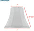 Aspen Creative 30035-2A, 3" 5" 4-1/2" Set 2 Bell Clip-On Chandelier Lamp Shade, Off-White, Top x Bottom x Slant Height