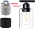 E26 E27 1-1/2 Inches (Balck,3-Pack) Light Socket Shade Ring,Metal Lamp Shade Collar Rings for Medium-Base Ceramic