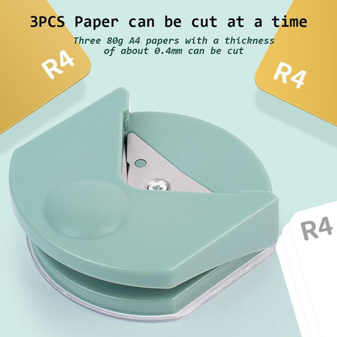 Mini Corner Rounder Paper Punch R4 Fillet Cutter, DIY Craft Machine Paper Trimmer for Office School Supplies