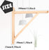 HingoFuni 2 Pack Wall Mount Natural Wood Bracket Solid Bracket Shelf Supports Kits for Sconces Pendant Lights Swag