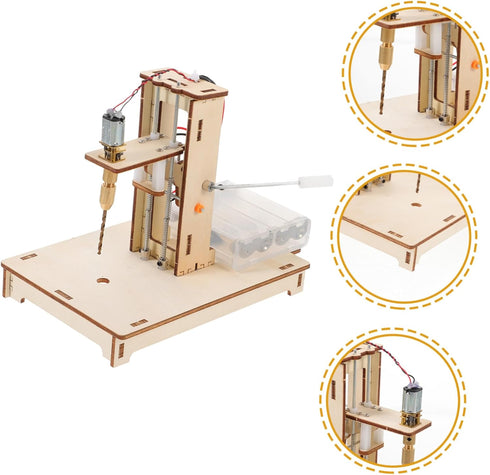 1set UPKOCH Mini Drill Press Kit for Projects Easy to Use Efficient Drilling Machine for Science Education Crafts