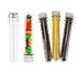 Test Tubes 25x140mm (40ml), Clear Plastic Tubes with Screw Caps for Science Experiments and Storage