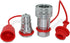 Summit Hydraulics 1/2" Ag ISO 5675 Hydraulic Quick Connect Couplers, Poppet Pioneer Style with Dust Caps