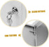 Package LALAFINA Wall Mounted Milk Box with Lock Durable and Compact Design for Milk Bottles and Mail Storage Locker