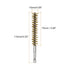 5Pcs Bore Brush Brass 15mm Dia Cleaning Twisted Bronze Wire Brush Tube Pipe Cleaner with Handle 1/4 Inch Hex Shank for Tubes, Ports, Bearings