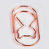 Cat Paper Clips, Jumbo Rose Gold 2 Inch Decorative Fat, 50pcs Non Skid Smooth Finish for Cat Lovers