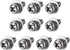 uxcell M4 x 8mm Stainless Steel Phillips Pan Head Machine Screws with Spring Washer and Plain Washers, 10pcs