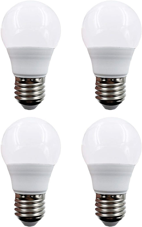 12V Light Bulb A15, 3W Soft White 3000K, E26 Screw Base, 12V LED Bulb, DC 12 Volt, 24V, 36V, 48V Low Voltage Lights for