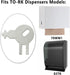1PCS 70WM1 83TR 87T Dispenser Key Replacement for to-rk Paper Towel Dispensers Models Fits Von Dr-ehle Pal-mer