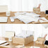 YARNOW Wood File Organizer with 7 Adjustable Dividers, Document Letter Mail Tray for Office Storage