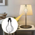 Pilarmuture 3pcs Set 3 Lamp Shade Holder, Adjustable Height, Iron Frame, Silver/Black/Gold Shade, Modern Style