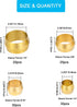 110PCS Brass Compression Fitting Assortment Kit, Tube OD (1/4" 5/16" 3/8" 1/2") Ferrules