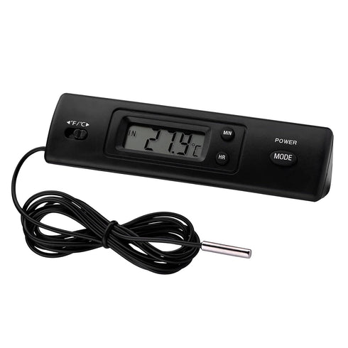 Electronic LCD Digital Temperature Meter - Thermometer Probe Sensor Wired for Refrigerator