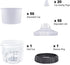 6 (180ml) 50 1 20 Disposable Paint Spray Gun Cup System for HVLP Paint Spray Paint Gun,Standard Ounce Kit with Cups