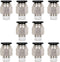 Beduan Male Straight Push to Connect Fittings, 10mm Tube OD x 1/2 Inch Male Thread, Pack of 10
