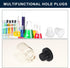uxcell 16 Pieces Black Rubber Stopper, 5mm Plug for 4.5-4.8mm Hole