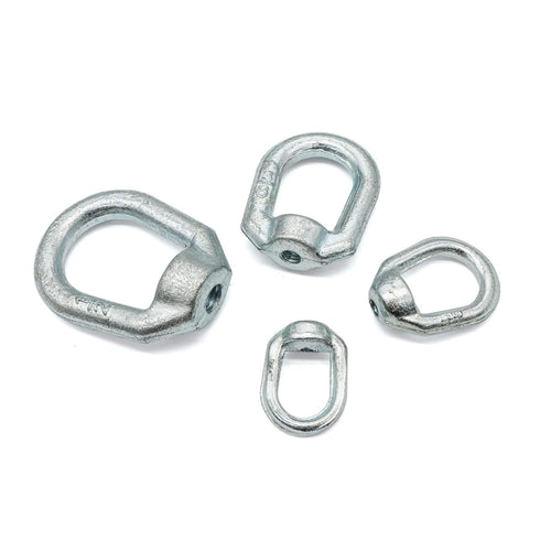 Aiwaiufu 1/2"-13 Heavy Duty Thread Lifting Bail Type Eye Nut, UNC Standard Ring Shape Lifting Eye Nuts (4 Packs)