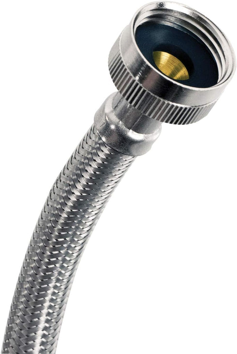 Certified Appliance Accessories Washing Machine Hose with 90 Degree Elbow, 6 Feet, Premium Braided Stainless Steel