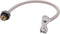 SharkBite 1/2 Inch Angle Stop x 1/2 Inch NPSM Click Seal Faucet Connector, 20 Inch, Push to Connect Brass Fitting