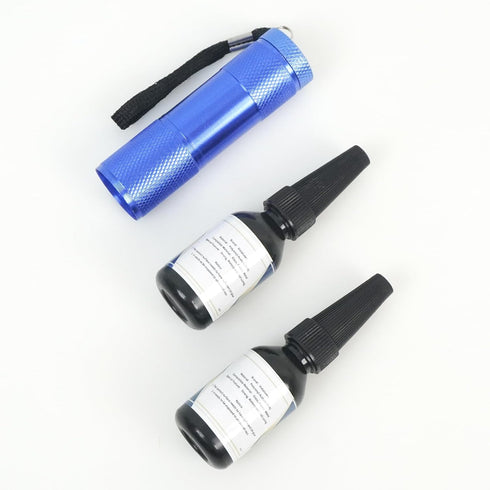 UV Glue Kit with UV Light, Liquid Plastic Welder, Glass Repair Fluid - Cures Quickly, Plastic, Glass, Metal Adhesive
