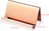 Maxdot 2 Pack Stainless Steel Business Card Holders, Desktop Credit Name Card Display Organizer, Rose Gold