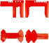 10 Pack 1/2"-2-1/2" QWORK Small Ball Valve Lockout, Adjustable Ball Valve Lockout Device, for Outside Pipe Diameter