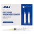 JMU 100pcs Dental Irrigation Syringes, 3cc with 27G Blunt Dispensing Needles, Luer Lock Design