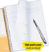 Five Star Spiral Notebook, 5 Subject, Wide Ruled Paper, 200 Sheets, 10-1/2" x 8", Gray (73200)
