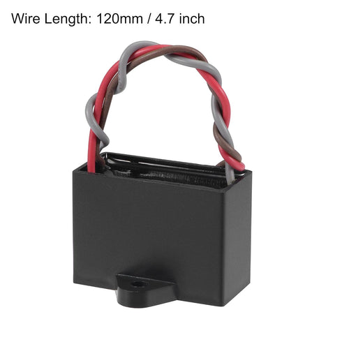 uxcell CBB61 Ceiling Fan Capacitor - 5/5uF 250V AC 3 Wires Metallized Polypropylene Film Capacitor for Electric Fan