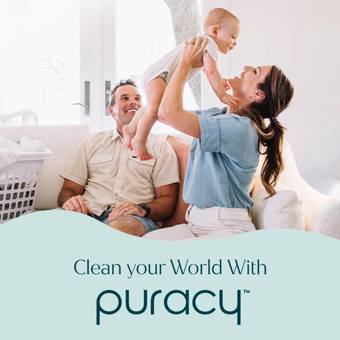 16+48 oz) Puracy Natural Dish Soap Refill - Skin-Softening Plant-Based Liquid Dishwashing Detergent Soap, Clean-Rinsing