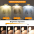 Xuolder 3Pack Control,Dimmable&Timer Picture Light Battery Operated Painting Lights for Wall Wireless Magnetic Display
