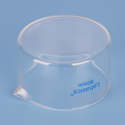 Crystallizing Dish with Spout, Heavy-Duty Rim, High Borosilicate Glass Reusable Dishes for Crystallization, 100 ml