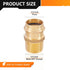 10-Pack LF Brass 1/2" Press X 1/2" Male NPT Adapter Press Fitting Adapter